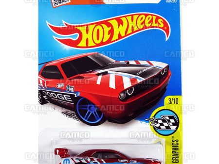 Dodge Challenger Drift Car #178 Red - 2016 Hot Wheels Fashion