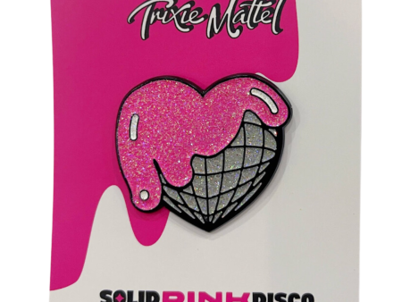 SPD Glitter Heart Enamel Pin Online now