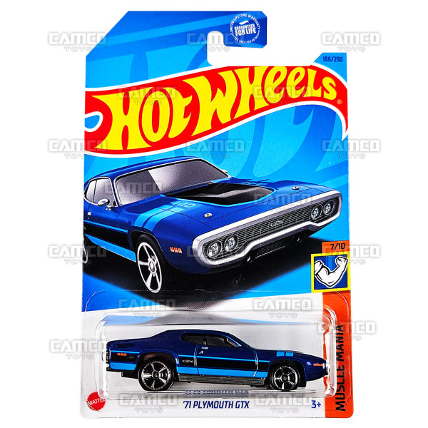 71 Plymouth GTX #166 blue - 2023 Hot Wheels Discount