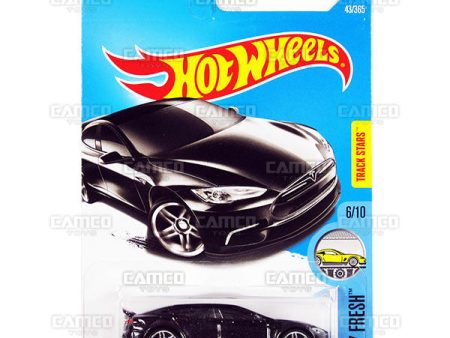 Tesla Model S #43 black - 2017 Hot Wheels Online now