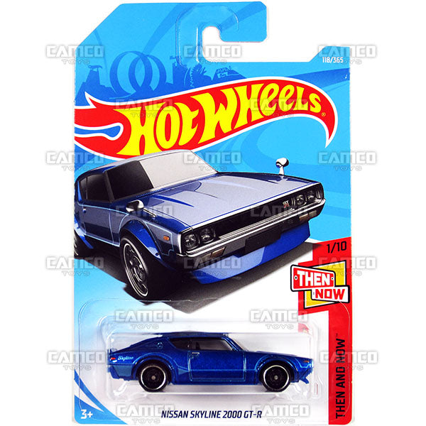 Nissan Skyline 2000 GT-R #118 blue - 2018 Hot Wheels For Sale