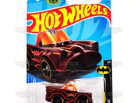 Classic TV Series Batmobile #3 maroon - 2023 Hot Wheels Fashion