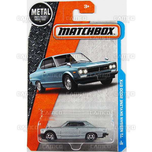 71 Nissan Skyline 2000 GTX #5 grey - 2016 Matchbox Discount