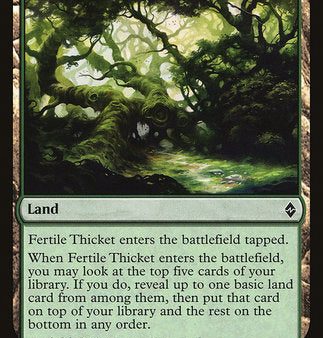 Fertile Thicket [Battle for Zendikar] Sale