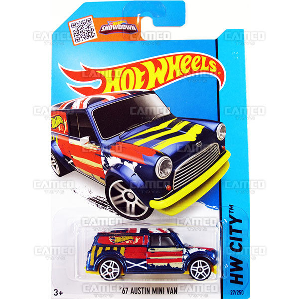 67 Austin Mini Van #27 blue - 2015 Hot Wheels Fashion