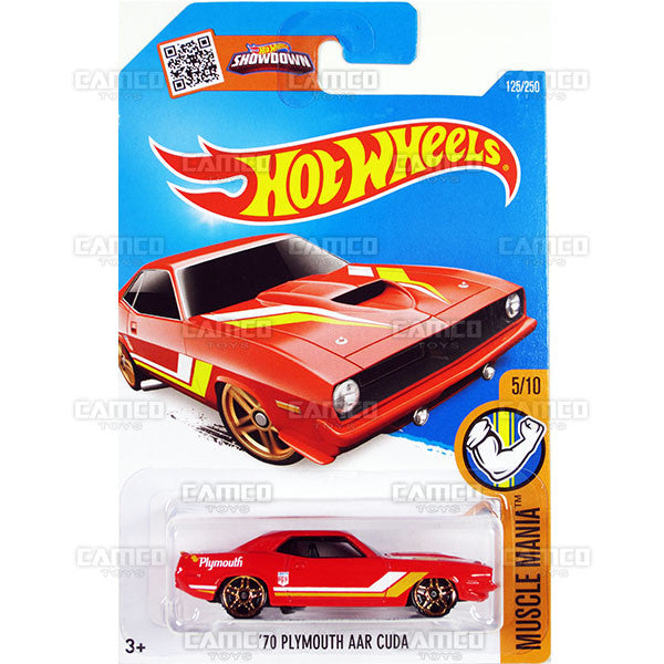 70 Plymouth AAR Cuda #125 red - 2016 Hot Wheels Hot on Sale