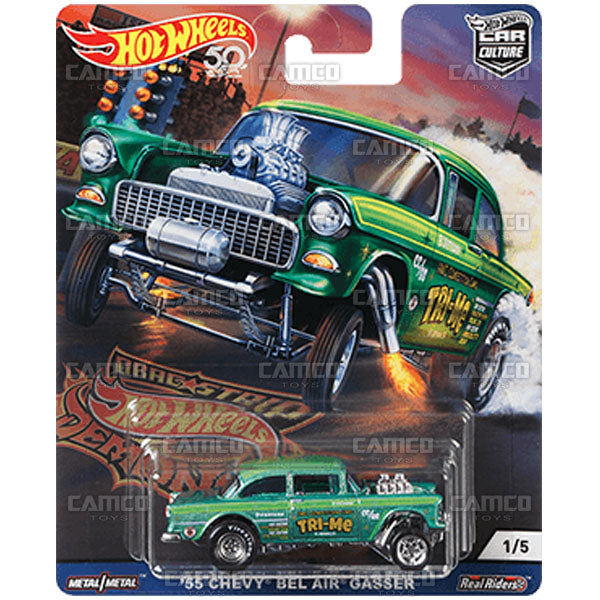 55 Chevy Bel Air Gasser - 2018 Hot Wheels (Drag Strip Demons) Fashion