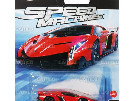 Lamborghini Veneno #5 red - 2023 Hot Wheels (Speed Machines) on Sale