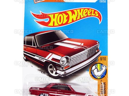 63 Chevy II #128 red - 2016 Hot Wheels Online